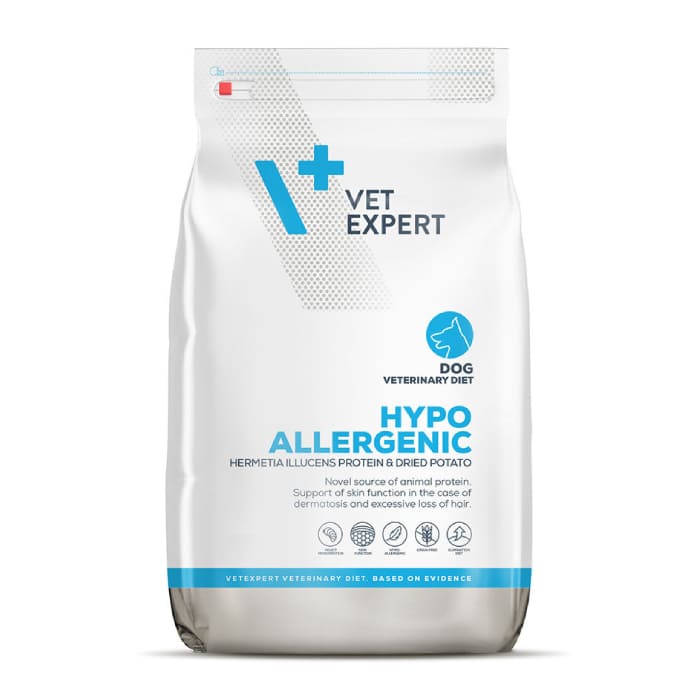 VetExpert VD Hypoallergenic veterinārā suņu barība alerģijām ar kukaiņiem 12 kg